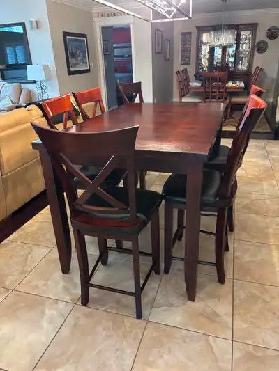 High top table with matching chairs, View more
