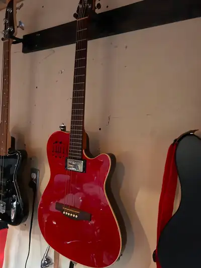 Godin A6 Ultra - Rare Cherry Red - Acoustic/Electric, View more