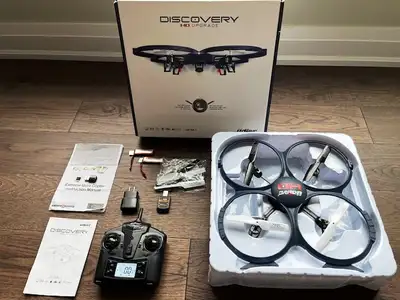 UDI RC U818A-HD 2.4GHz 4 CH 6 AXIS Headless RC Quadcopter w/ HD Camera, Extra Battery and Return Hom...