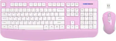 Wireless Keyboard and Mouse Combo, EDJO 2.4G Full-Sized Ergonomi, View more
