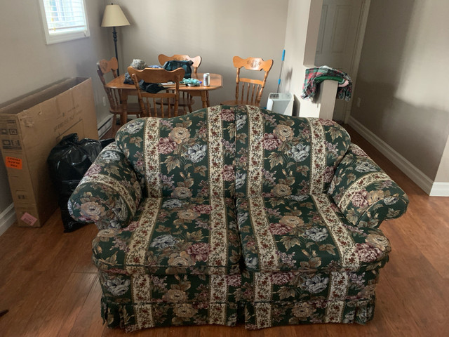 Couch, love seat and chair , dining table, tv stand, mirror. in Couches & Futons in St. John's - Image 2
