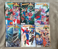 Justice League Power Rangers 6 issue Comic Set