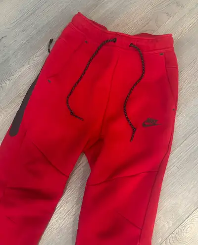 Red Nike tech fleece pant, View more