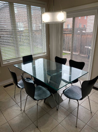 Kitchen Dining Table Set & 6 Chairs
