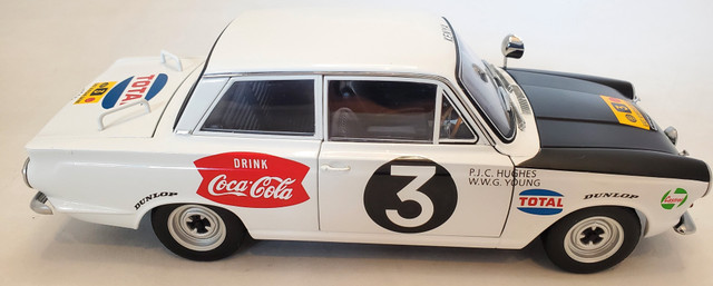 SOLD 1:18 Autoart Millennium 1964 Ford Cortina GT MK1 #3 Rally in Arts & Collectibles in Kawartha Lakes - Image 3