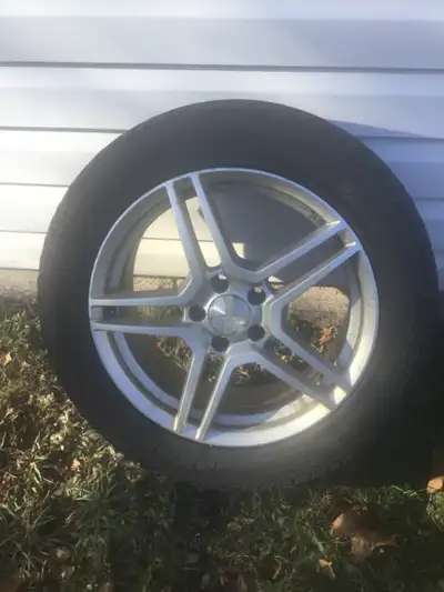 Federal Himalaya tires on after market aluminum rims, used until this past January when we had to pu...