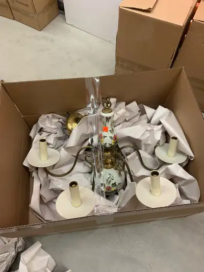 vintage Italian Capodimonte-style chandelier  , View more