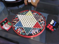 VINTAGE METAL CHINESE CHECKERS