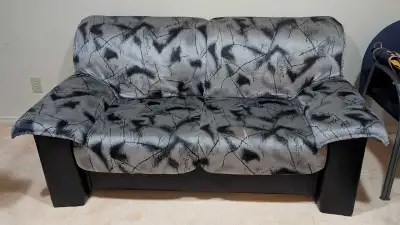 Free Black and Grey Loveseat, View more
