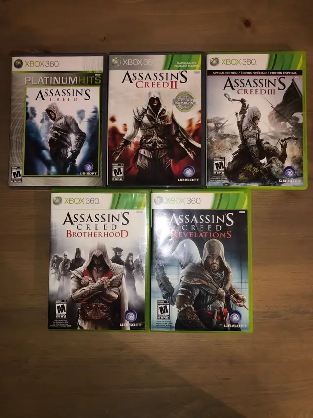 Assassins Creed Five Pack Xbox 360 in XBOX 360 in Markham / York Region - Image 2