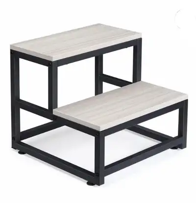 LIANTRAL 2 Step Stool for Adults Kids, Heavy Duty Wooden Steppin, View more