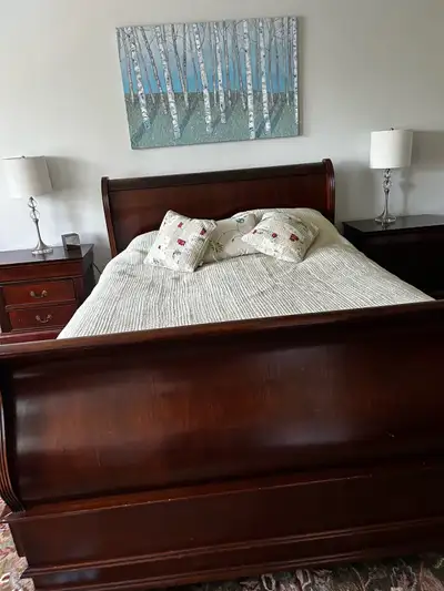 Queen Bed Frame and Two Sides, View more