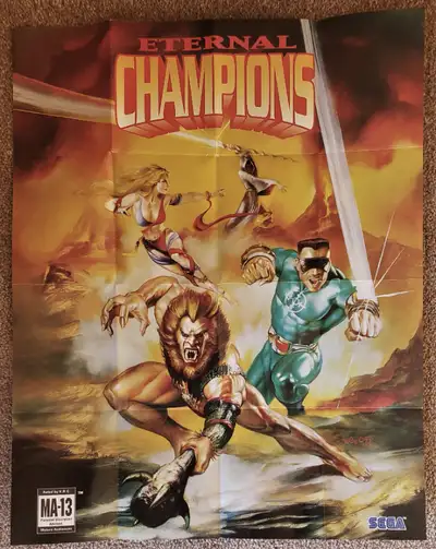 Eternal Champions - Vintage Sega Genesis Promo Poster (17x21), View more