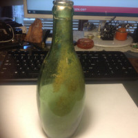 Antiques Green Bottle