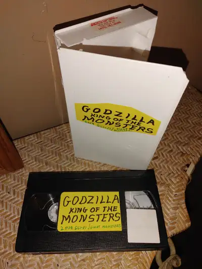 Vintage VHS tape.... selling as a blank tape........ GODZILLA : KING OF THE MONSTERS....2019 Sci Fi...