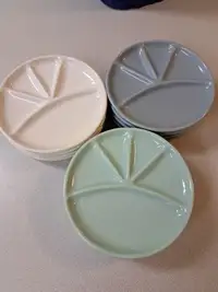 Fondue Divided Plates