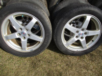 2 Michelin all seasons tires 225/50/17 on Pontiac G6 5x110 alloy