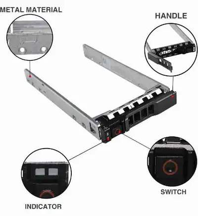 Hard Drive Caddy 2.5" SSD HDD Caddy G176J 0G176J Hard Drive Brac, View more