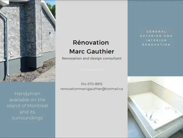 Interior & exterior renovation - Montreal and surrounding areas62863230587393122