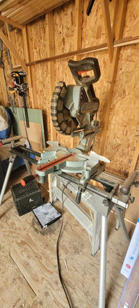 12" King compound mitre saw & stand