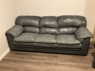 Grey Palliser Leather Sofa, View more