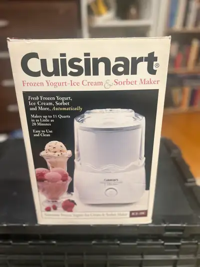 BNIB Cuisinart - Frozen Yoghurt Ice Cream & Sorbet Maker, View more