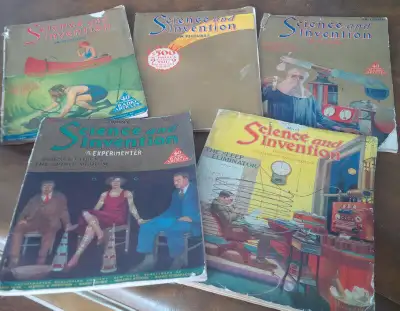 Here are the dates for these five early magazines: 1923-March; 1924-July, October & November, 1926-M...