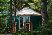 Wintergreen, the delightful cozy off-grid yurt
