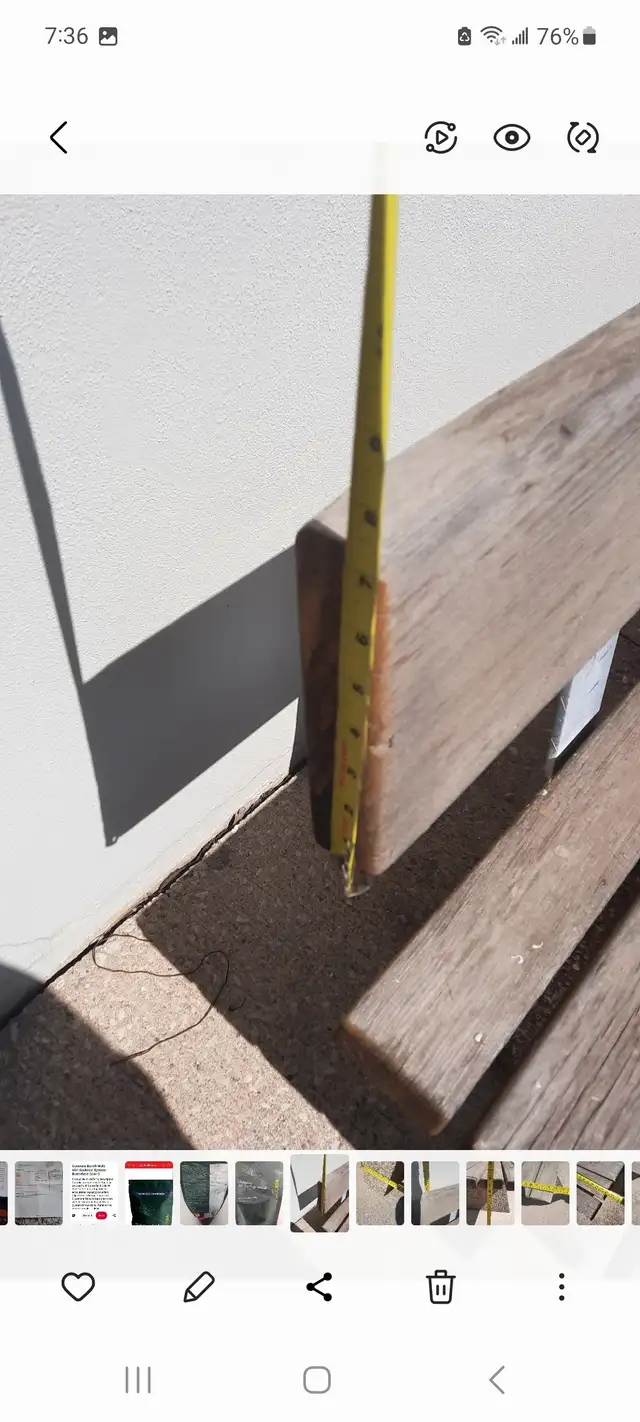 Concrete bench with backrest in Patio & Garden Furniture in Mississauga / Peel Region - Image 10