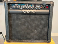 Crate 30 W Elect Guitar Amp with Lead/Clean True Spring Reverb