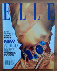 Vintage Elle Magazine February 1993 No 90 Kim Melander cover