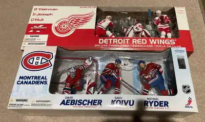 Detroit Red Wings 3 pack - $50 Montreal Canadiens 3 pack - $75 Toronto Maple Leafs 3 pack blue varia...
