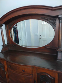 Free large antique mirror/backplate