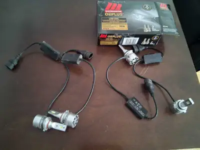 LUMIÈRE AU LED BLANCHE AVEC BALACE 9005 ET 9006 (HAUTE ET BASSE)90$ POUR LE KIT 6MOIS D'USURE 514-47...