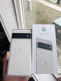 LIKE NEW CLOUDY WHITE GOOGLE PIXEL 6 PRO 128 GB WITH BOX FOR SAL