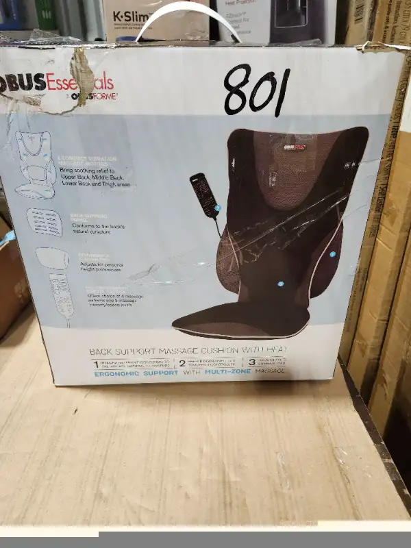 Backrest Support Driver's Seat Cushion with Massage in Health & Special Needs in Mississauga / Peel Region - Image 3