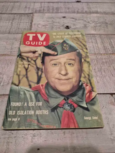 I'm selling a vintage TV Guide magazine featuring George Gobel on the cover, dated January 31 - Febr...