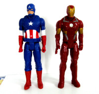 HASBRO 2014 11 inch FIGURINES...IRON-MAN and CAPTAIN AMERICA