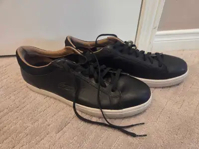 Like New Genuine Lacoste Black Sneakers Mens 11, View more