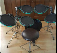 Vintage Yamaha PTT1 electronic drums  and brain