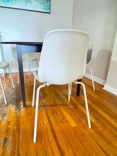 IKEA dining table with 5 chairs, View more