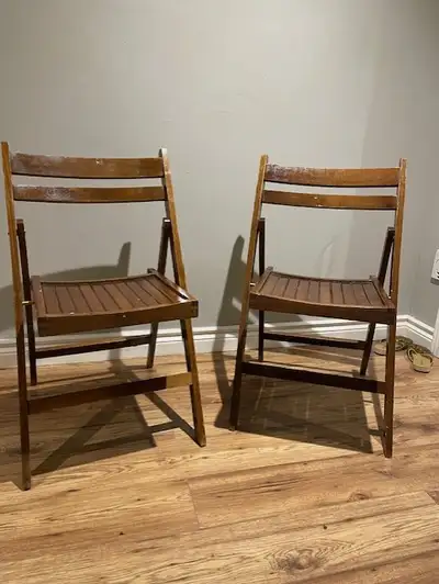 Chairs - wooden fold up, View more