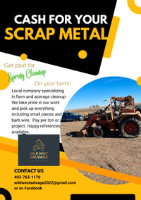 Cash for scrap metal!