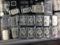 Variety     of 1oz , 5oz ,and 10oz Silver Bars and Rounds