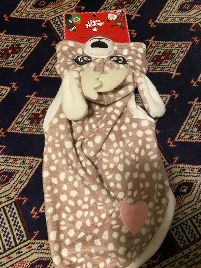 Brand new pet costume/fleece coat Size small Fits dogs similar to Jack Russell, Maltese, Pug, and Sh...