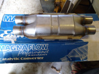New Magnaflow Stainless Dual Universal Catalytic Converter