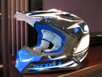 Scott 350 Speed Blue/Black Motocross ATV Helmet New Adult Size M