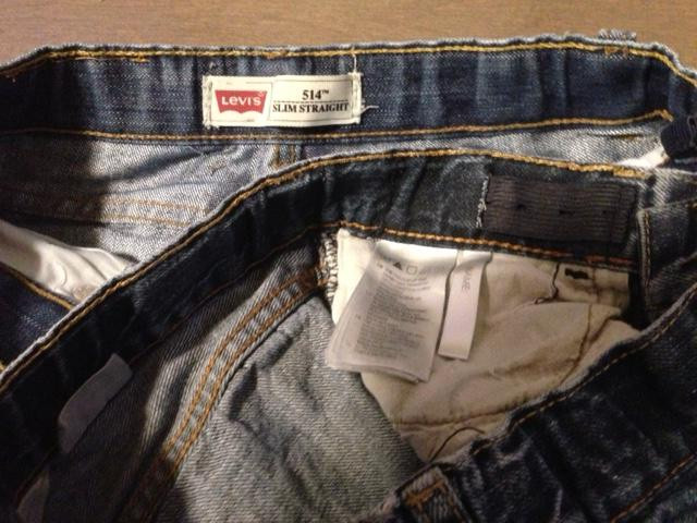 2 of Boys size 7 Levis 514 Blue Jeans Stretchy. Distressed in Kids & Youth in Markham / York Region - Image 2