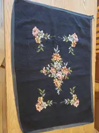 Tapestry Needlepoint Black