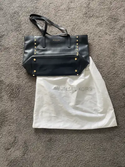 Michael Kors Navy Leather Bag, View more